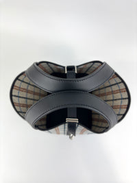 Picotin Lock 18 Broderie Couverture Carre Toile H écru / noir / fauve / noir / bleu Zanzibar - Glampot