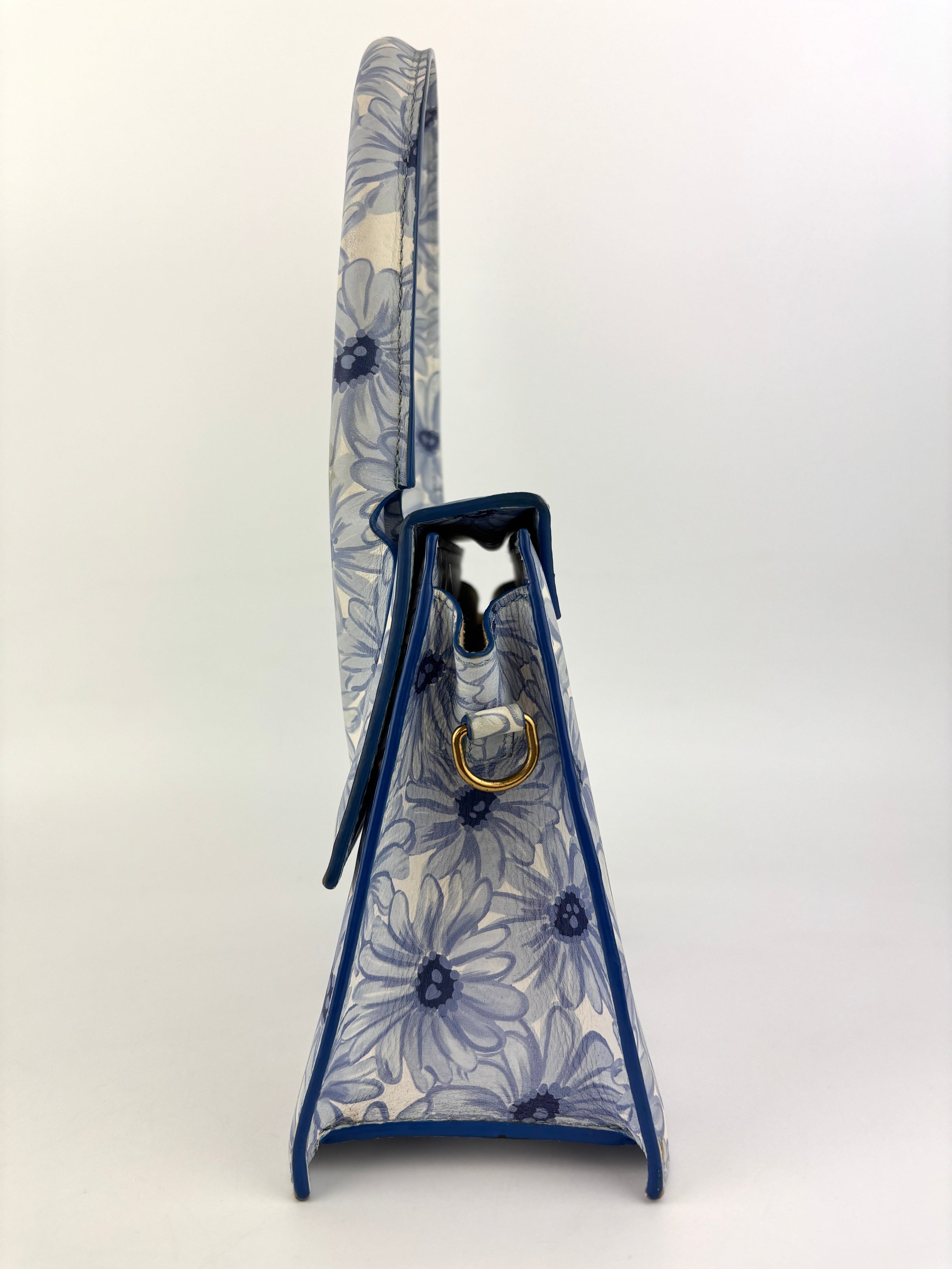 Le Grand Chiquito Bag In Print Blue Flowers