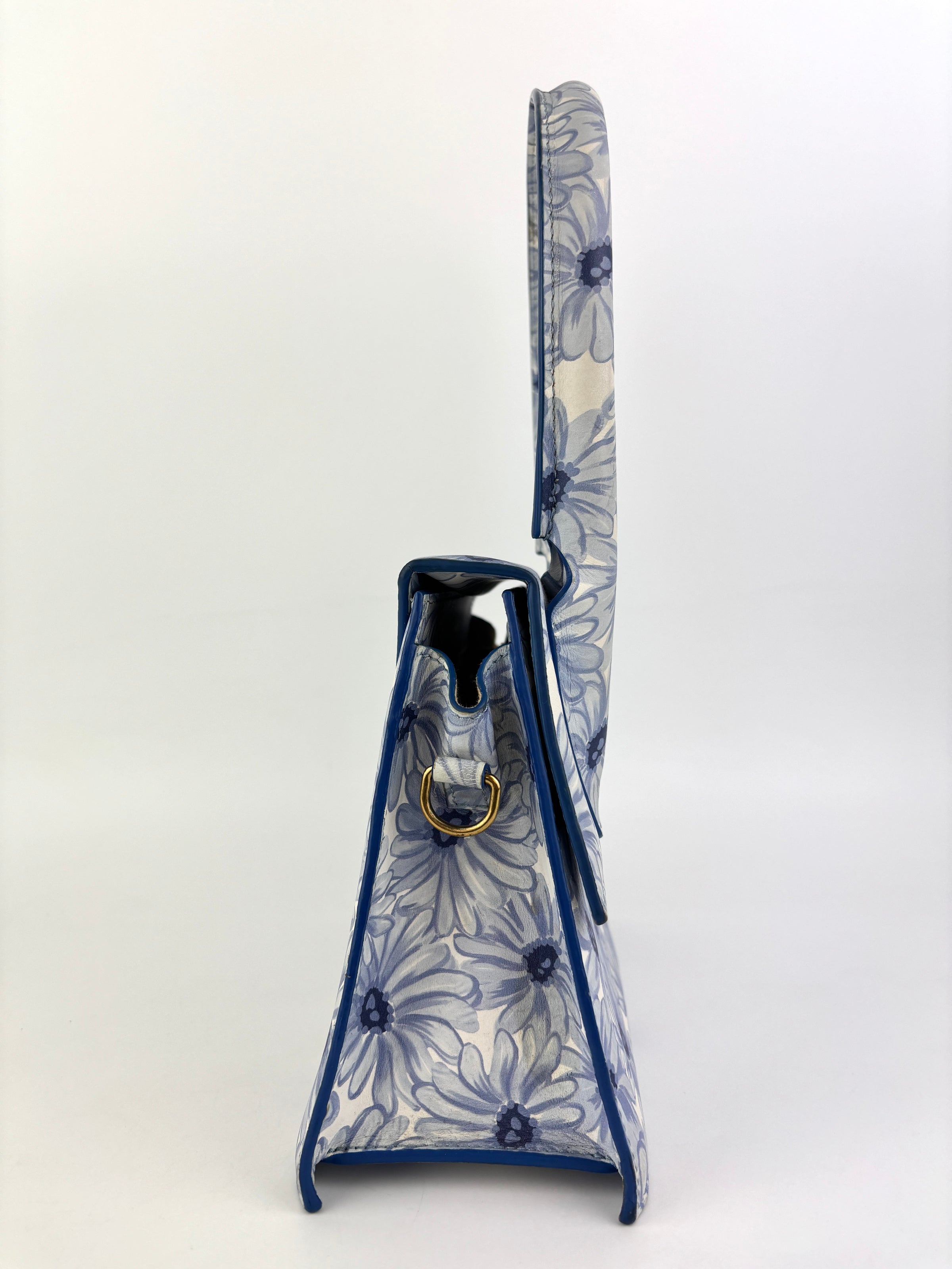 Le Grand Chiquito Bag In Print Blue Flowers