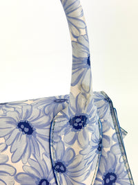 Le Grand Chiquito Bag In Print Blue Flowers