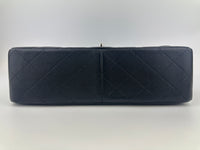 Classic Jumbo Double Flap Black Caviar SHW