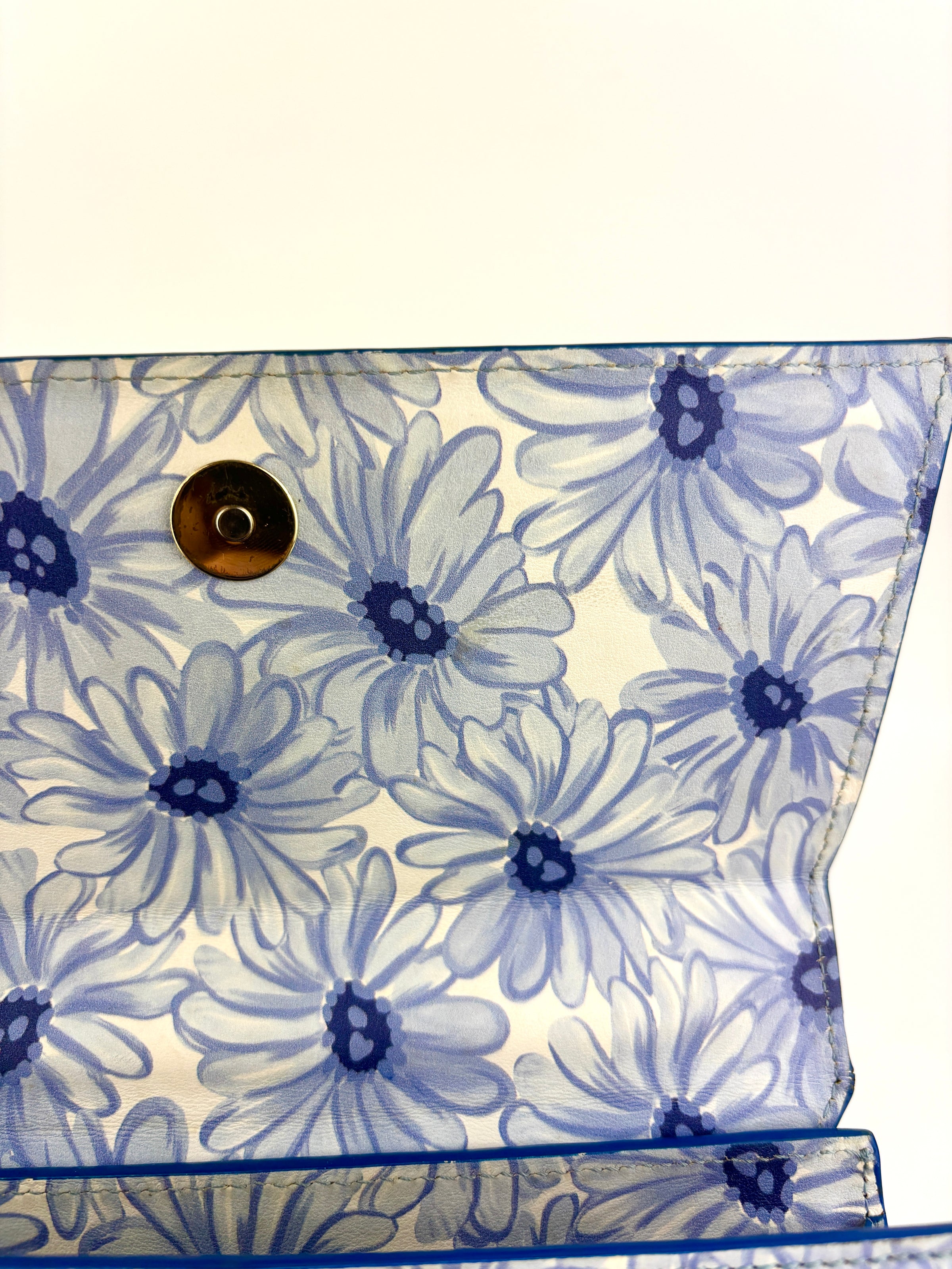 Le Grand Chiquito Bag In Print Blue Flowers