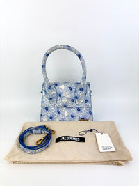 Le Grand Chiquito Bag In Print Blue Flowers