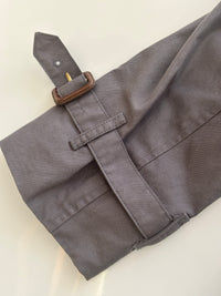 Kensington Cotton Blend Double Breasted Short Trench Coat in Mid Grey Size UK 8