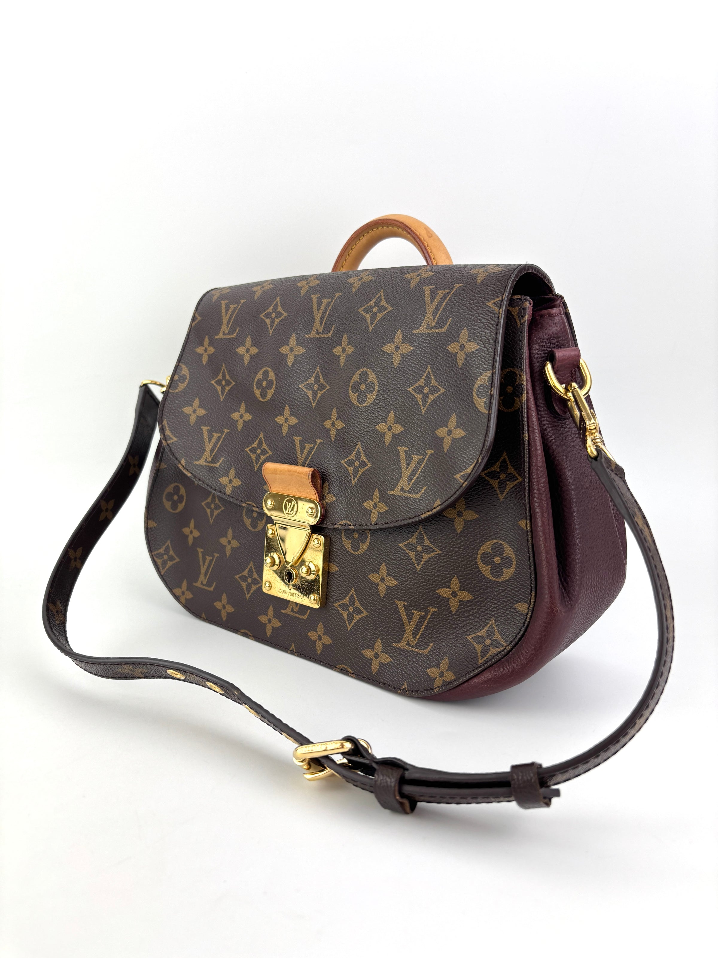 Eden MM Bordeaux Monogram Canvas Bag