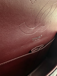 Classic Jumbo Double Flap Black Caviar SHW