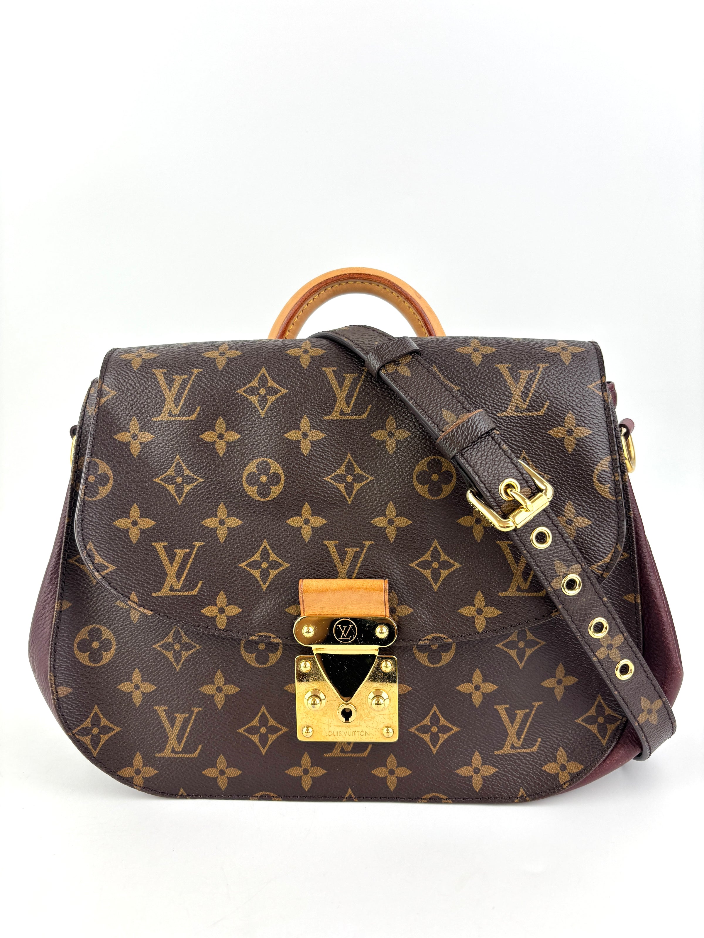 Eden MM Bordeaux Monogram Canvas Bag