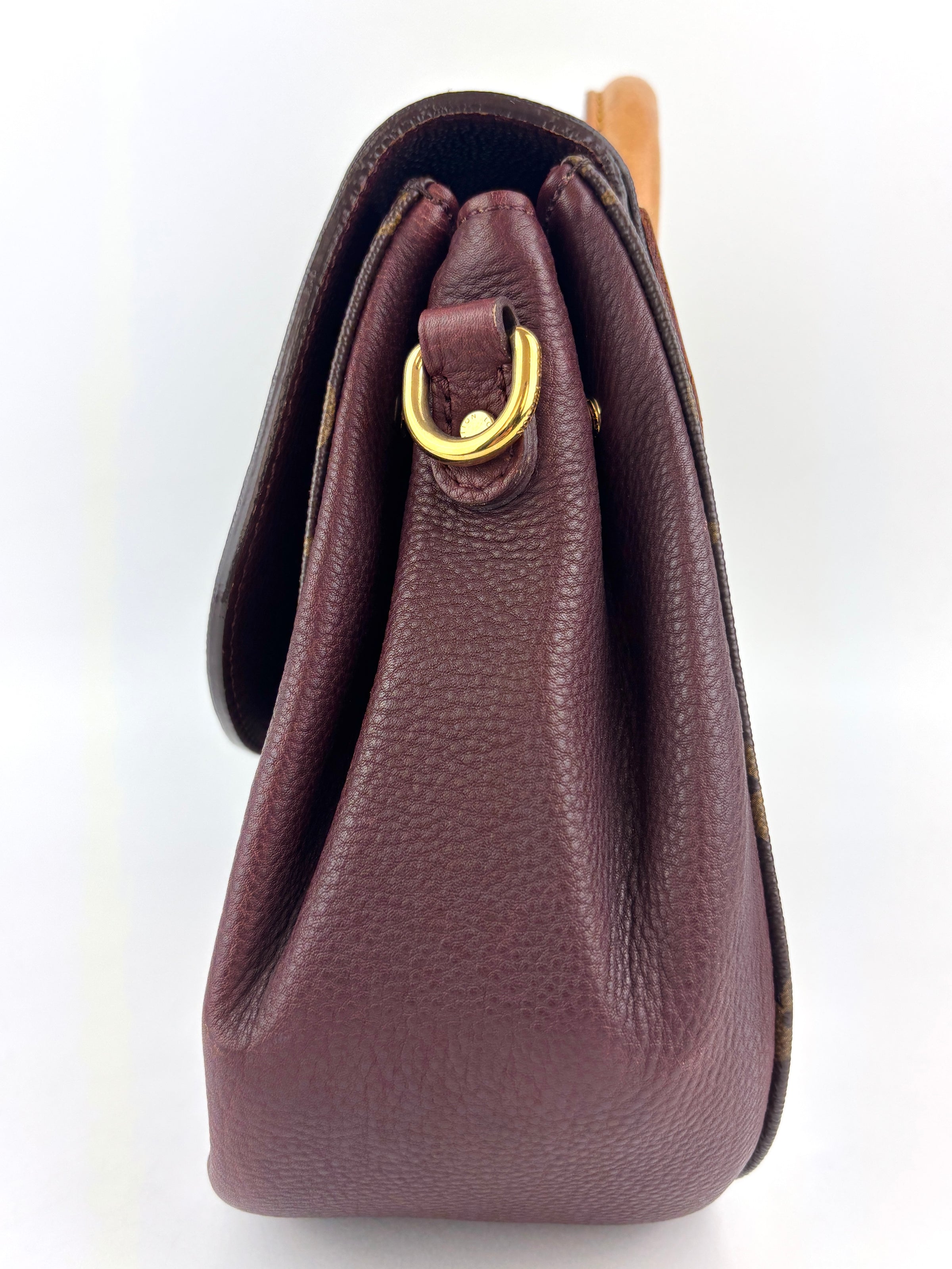 Eden MM Bordeaux Monogram Canvas Bag