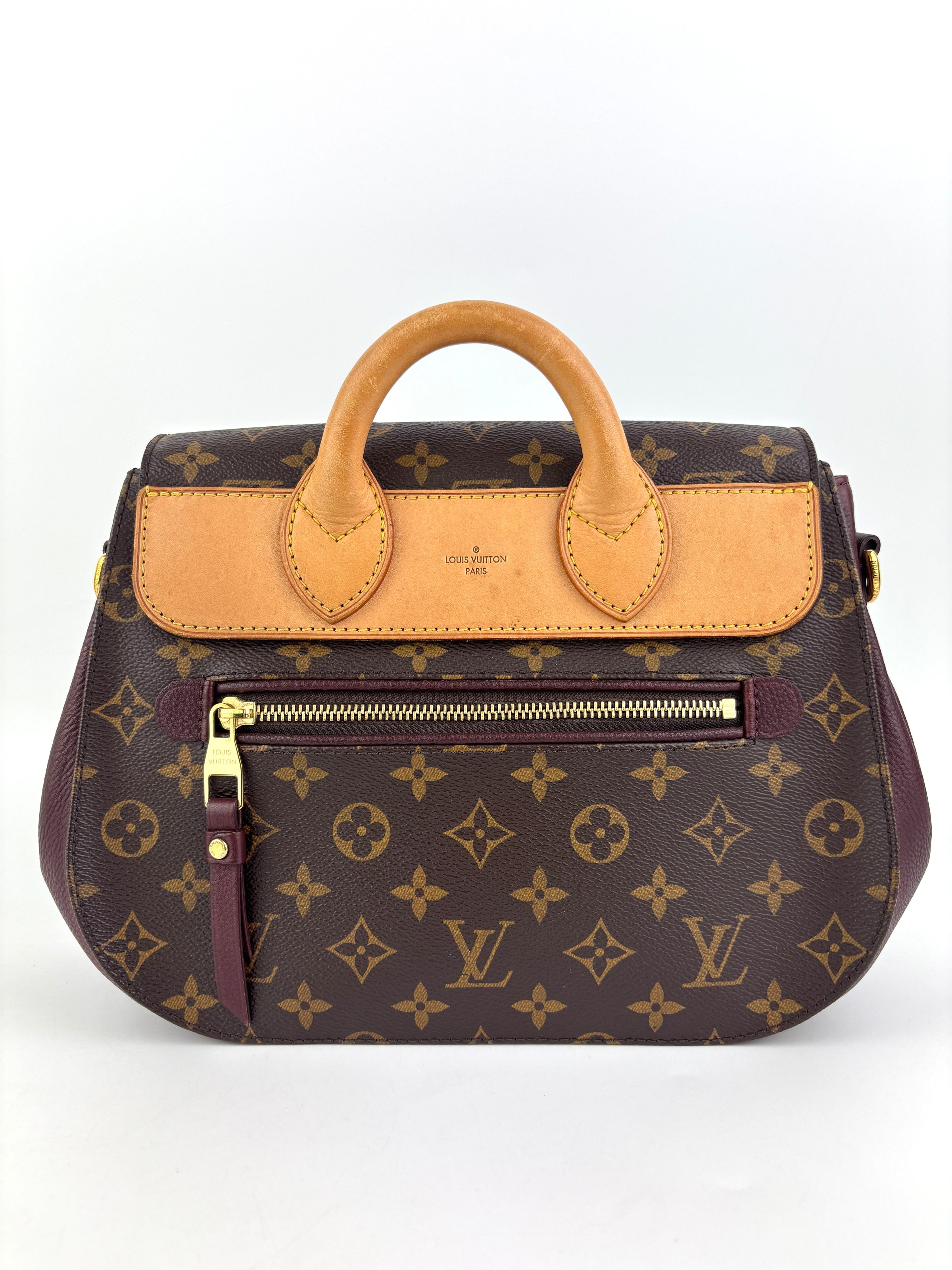 Eden MM Bordeaux Monogram Canvas Bag