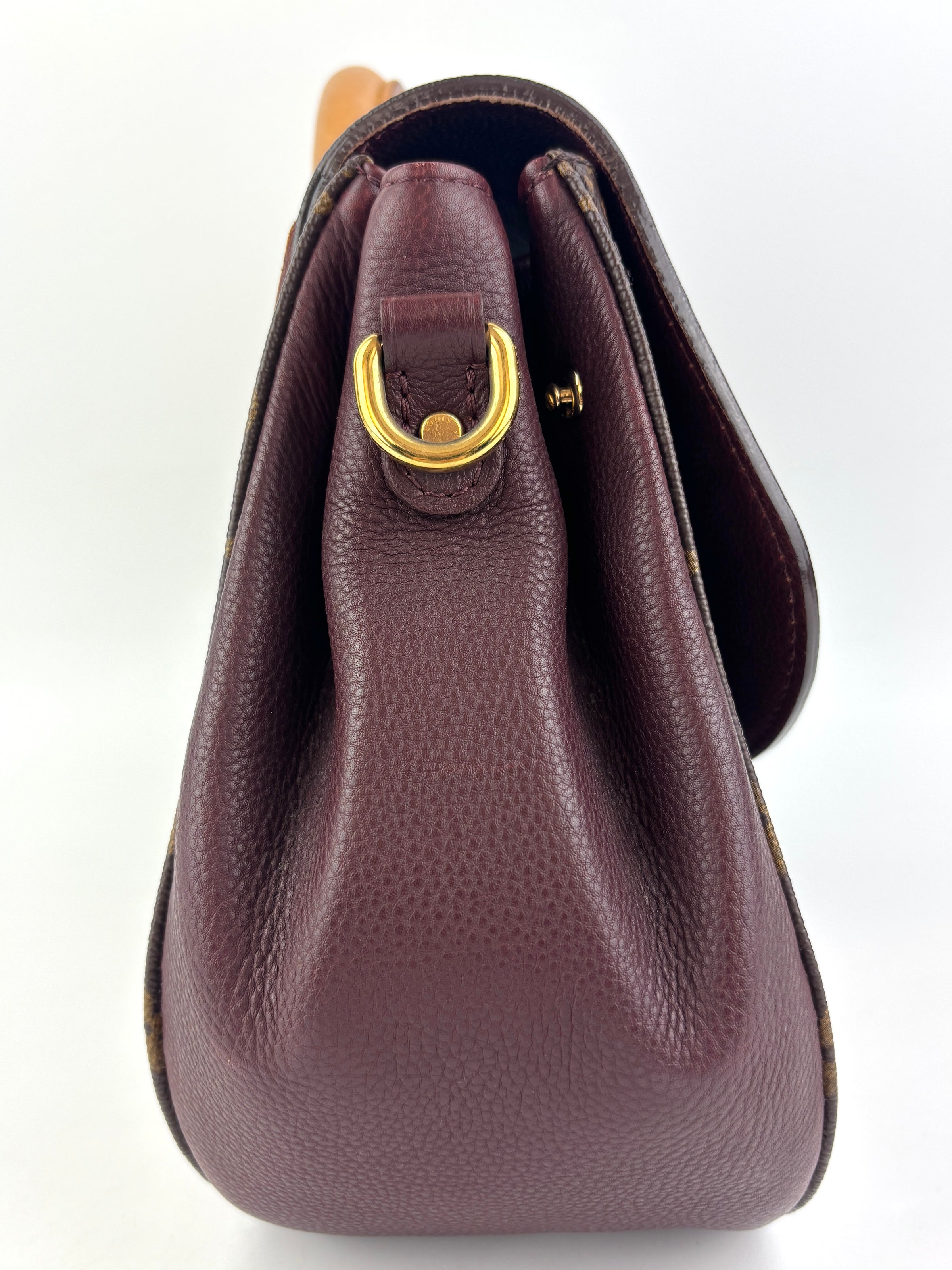 Eden MM Bordeaux Monogram Canvas Bag
