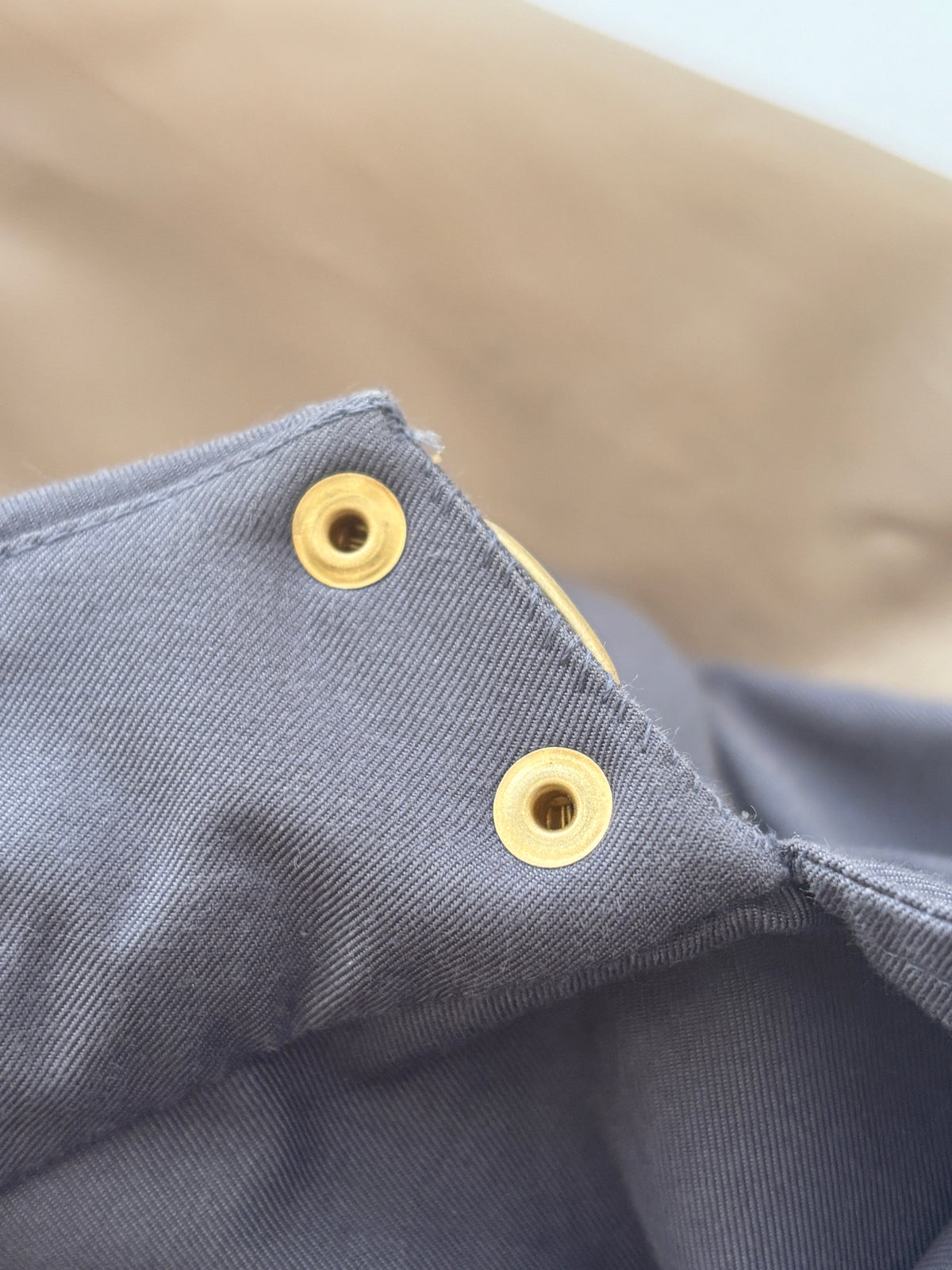 Kensington Cotton Blend Double Breasted Short Trench Coat in Mid Grey Size UK 8