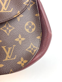 Eden MM Bordeaux Monogram Canvas Bag