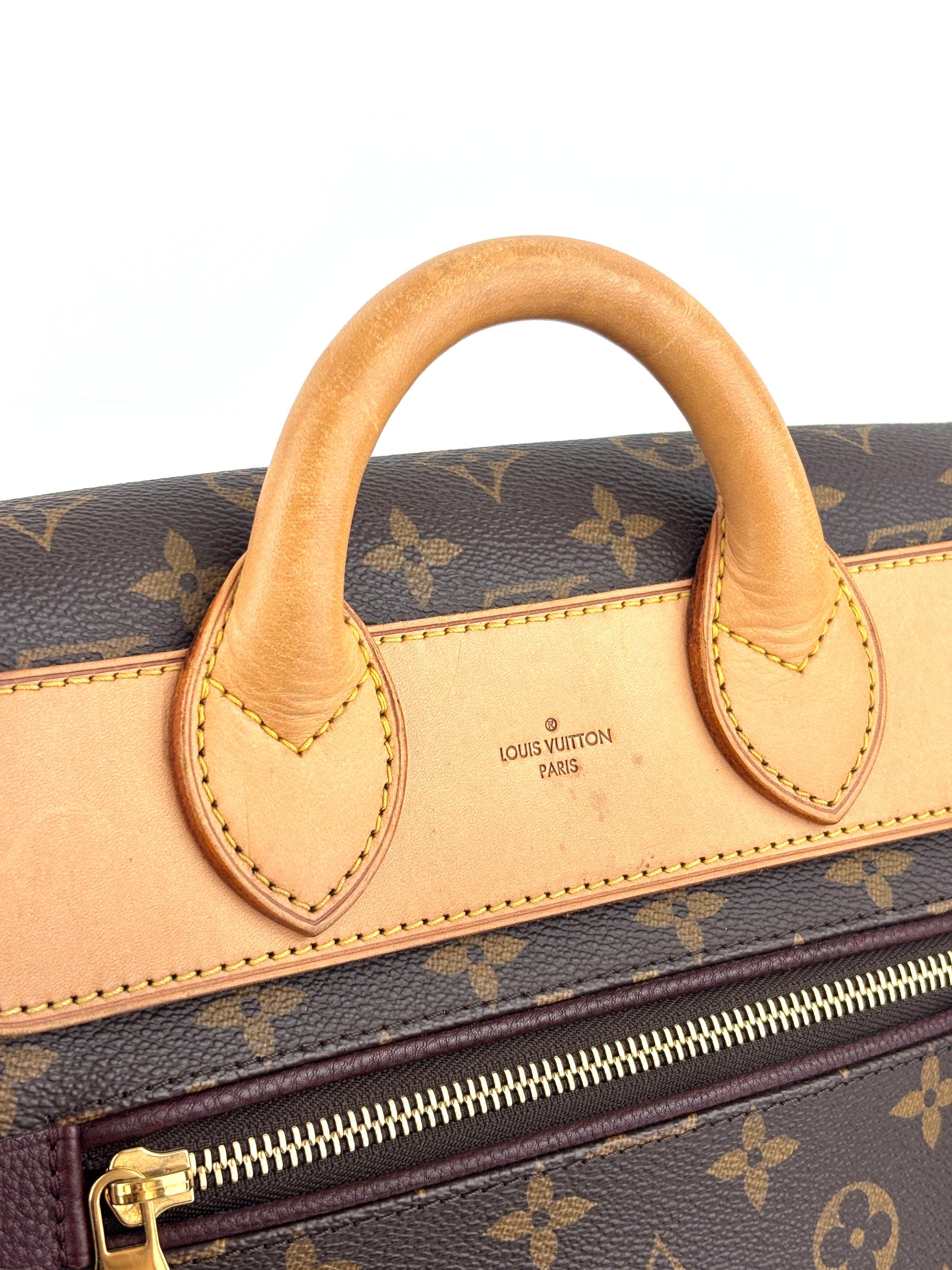 Eden MM Bordeaux Monogram Canvas Bag