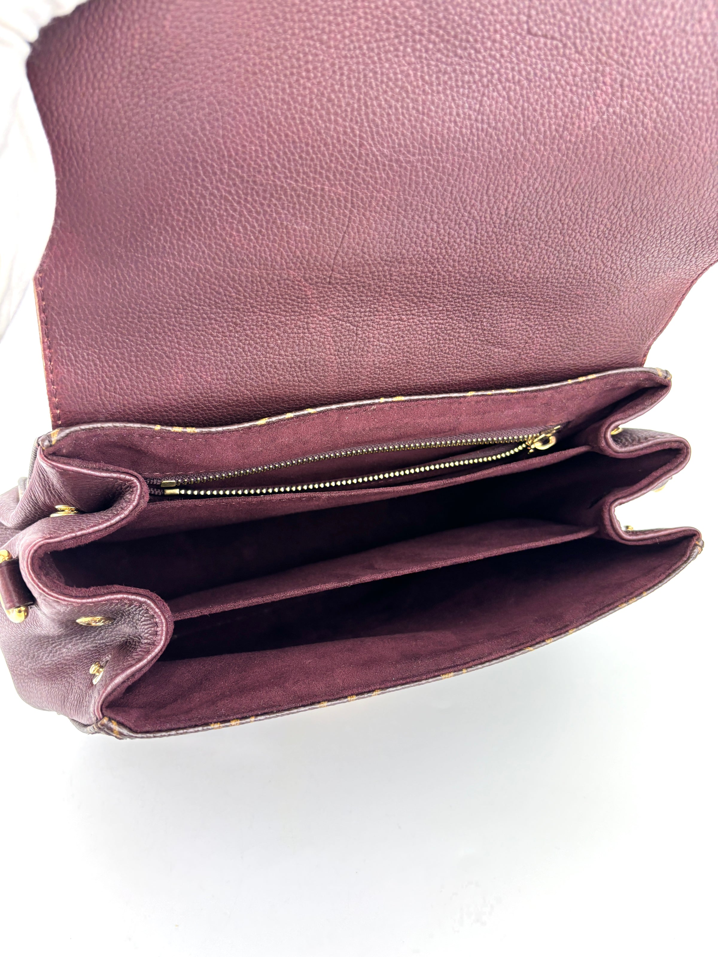 Eden MM Bordeaux Monogram Canvas Bag