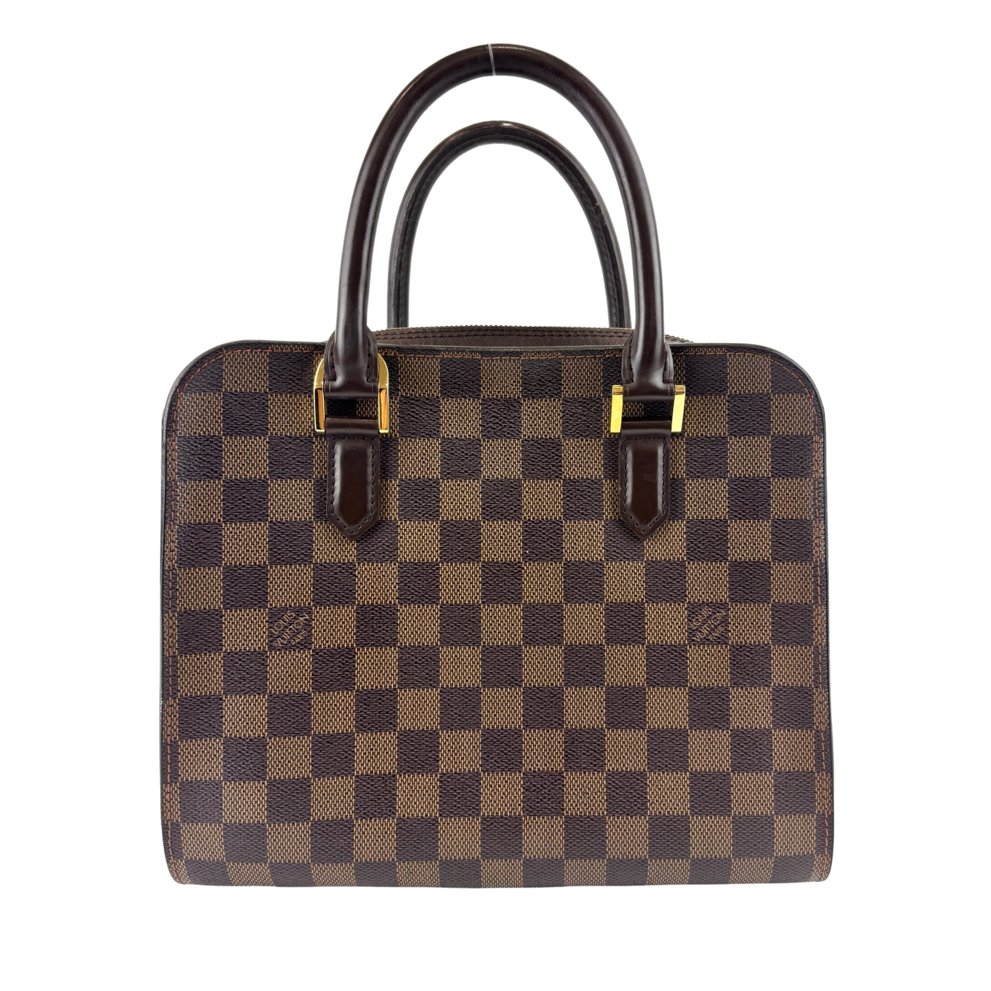 Triana Damier Ebene Top Handle Bag