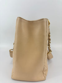 Beige Caviar GST Grand Shopping Tote GHW