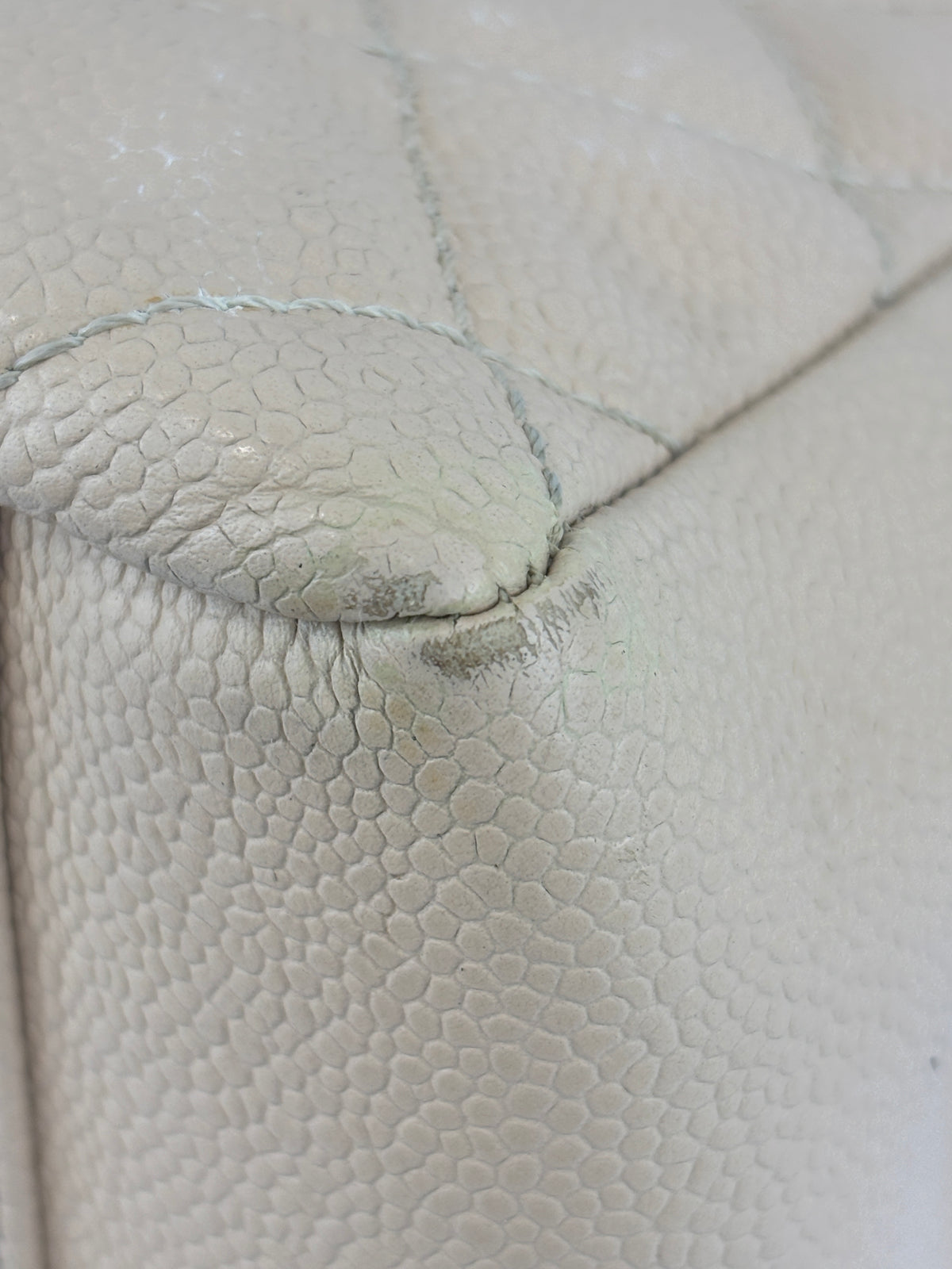 Beige Caviar GST Grand Shopping Tote GHW