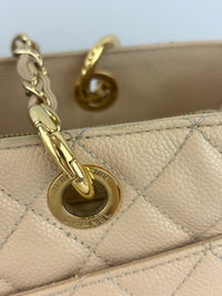 Beige Caviar GST Grand Shopping Tote GHW