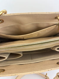 Beige Caviar GST Grand Shopping Tote GHW