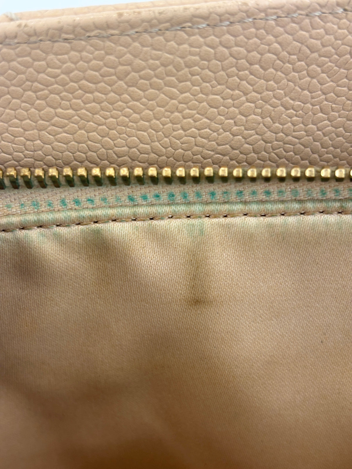 Beige Caviar GST Grand Shopping Tote GHW