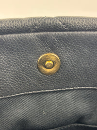 Black Quilted Caviar Timeless CC Soft Shopping Tote GHW