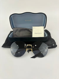 GG1149S Gold/Grey 60mm Round Novelty Sunglasses