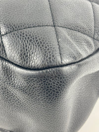 Black Quilted Caviar Timeless CC Soft Shopping Tote GHW