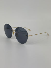 GG1149S Gold/Grey 60mm Round Novelty Sunglasses