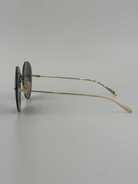 GG1149S Gold/Grey 60mm Round Novelty Sunglasses