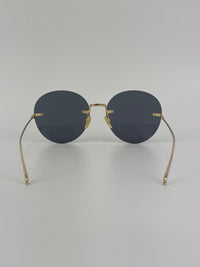 GG1149S Gold/Grey 60mm Round Novelty Sunglasses