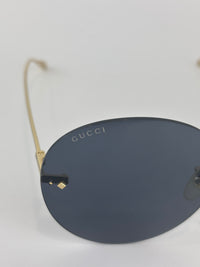 GG1149S Gold/Grey 60mm Round Novelty Sunglasses
