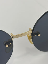 GG1149S Gold/Grey 60mm Round Novelty Sunglasses