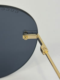 GG1149S Gold/Grey 60mm Round Novelty Sunglasses