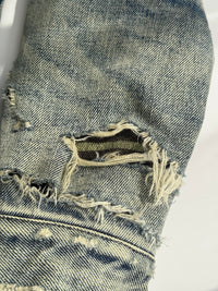 Destroyed Denim Jacket in Medium