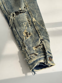 Destroyed Denim Jacket in Medium