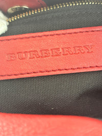 Military Red Leather & Bridle House Check Canvas Little Crush Crossbody