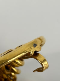 Vintage 31 Rue Cambon Medallion Chain Belt (24K Gold-Plated Heavy Chain & Embossed 31 Rue Cambon Medallion Coins)