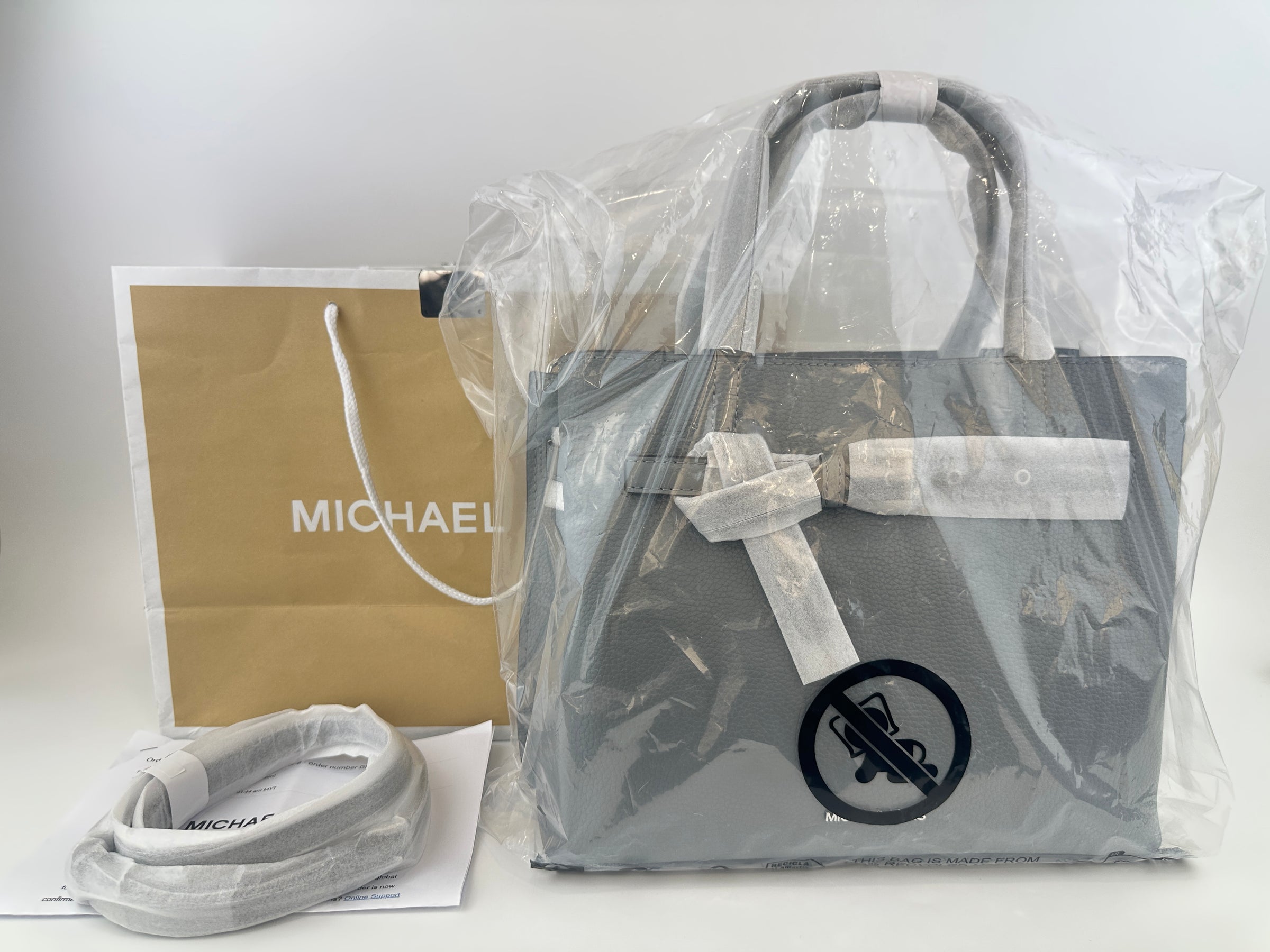 Emilia Medium Storm Pebbled Leather Satchel Bag