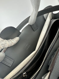 Emilia Medium Storm Pebbled Leather Satchel Bag