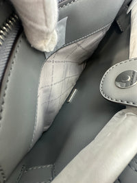 Emilia Medium Storm Pebbled Leather Satchel Bag