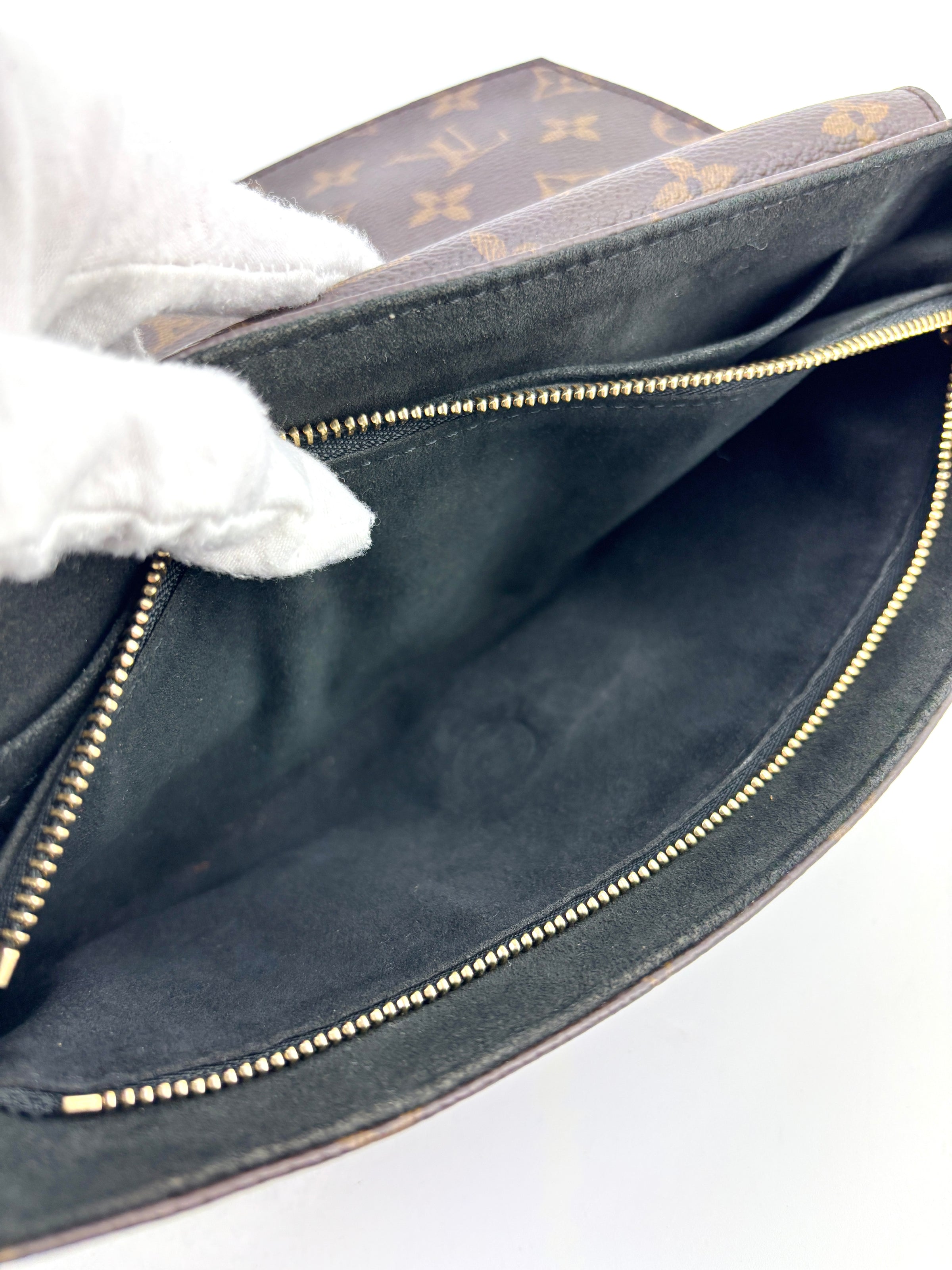 Saint Placide Monogram Canvas Noir Crossbody Bag