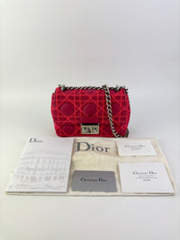 Miss Dior Small Embroidered Pink Leather Bag - Glampot