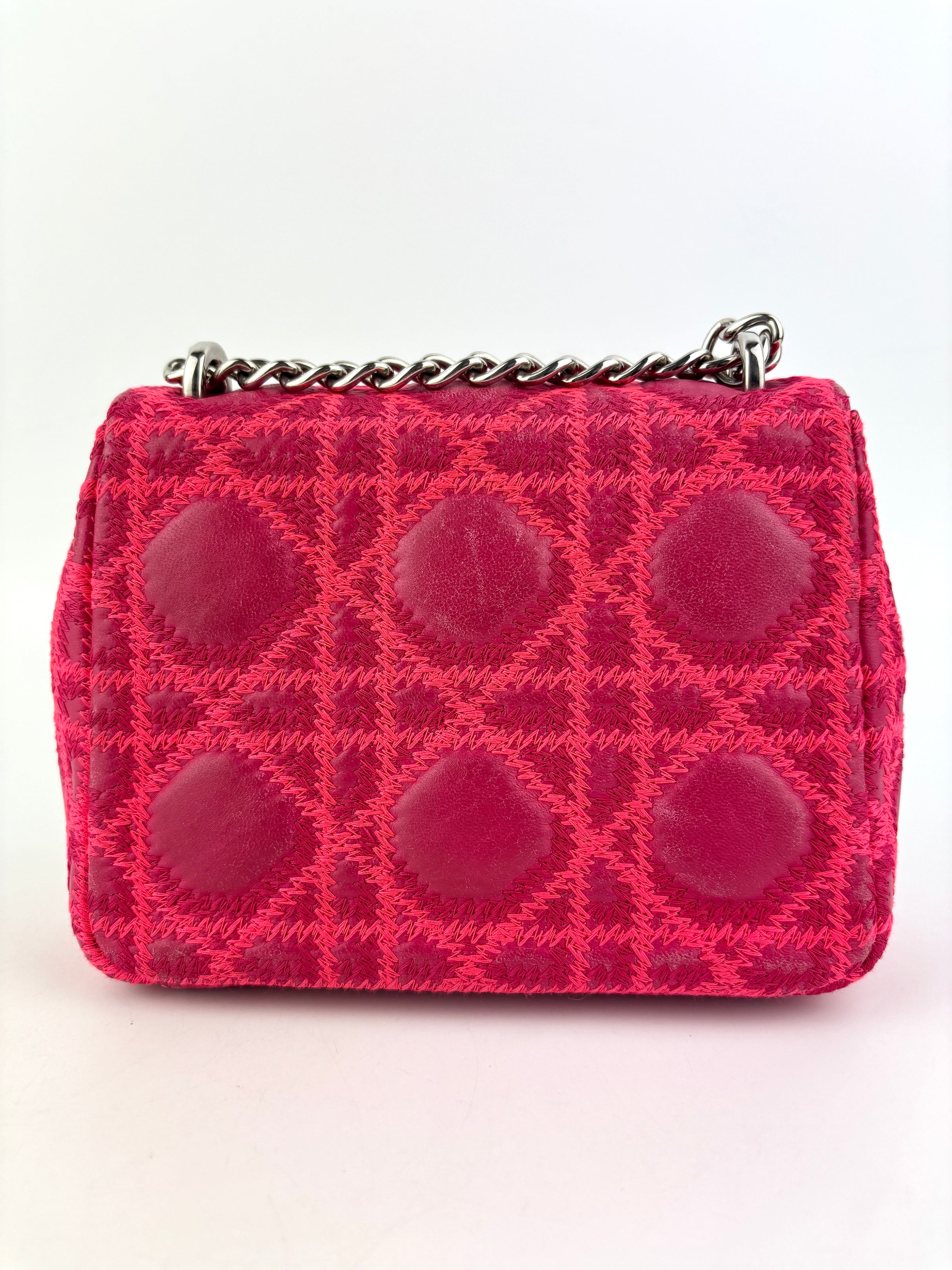 Miss Dior Small Embroidered Pink Leather Bag - Glampot
