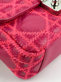 Miss Dior Small Embroidered Pink Leather Bag - Glampot