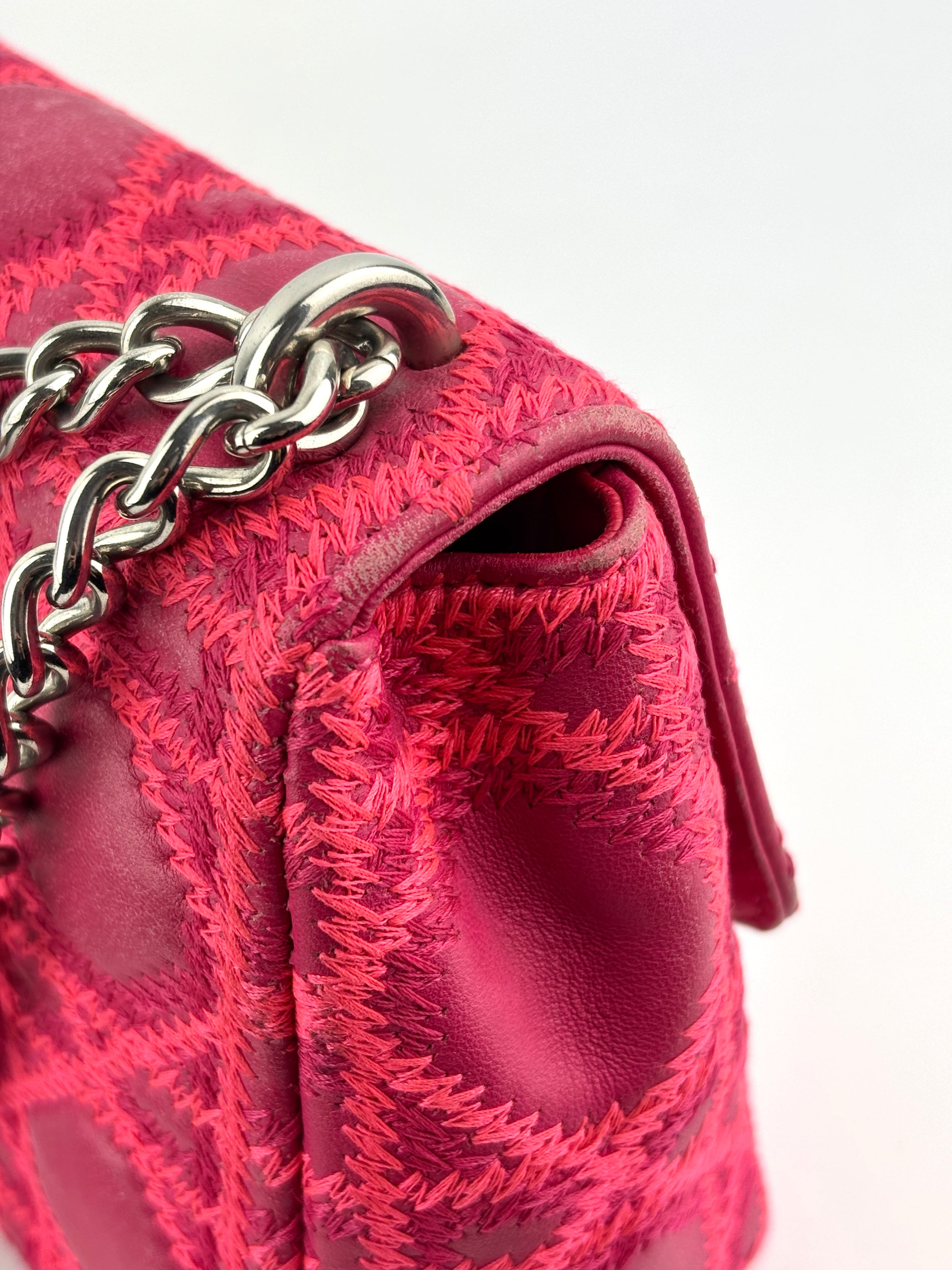 Miss Dior Small Embroidered Pink Leather Bag - Glampot