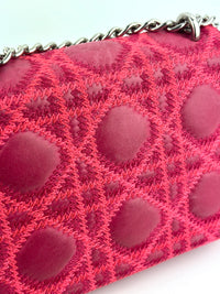 Miss Dior Small Embroidered Pink Leather Bag - Glampot