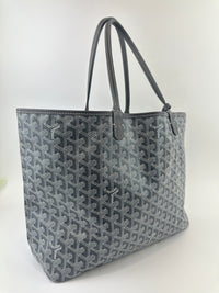 Saint Louis Grey Goyardine Canvas PM Tote Bag