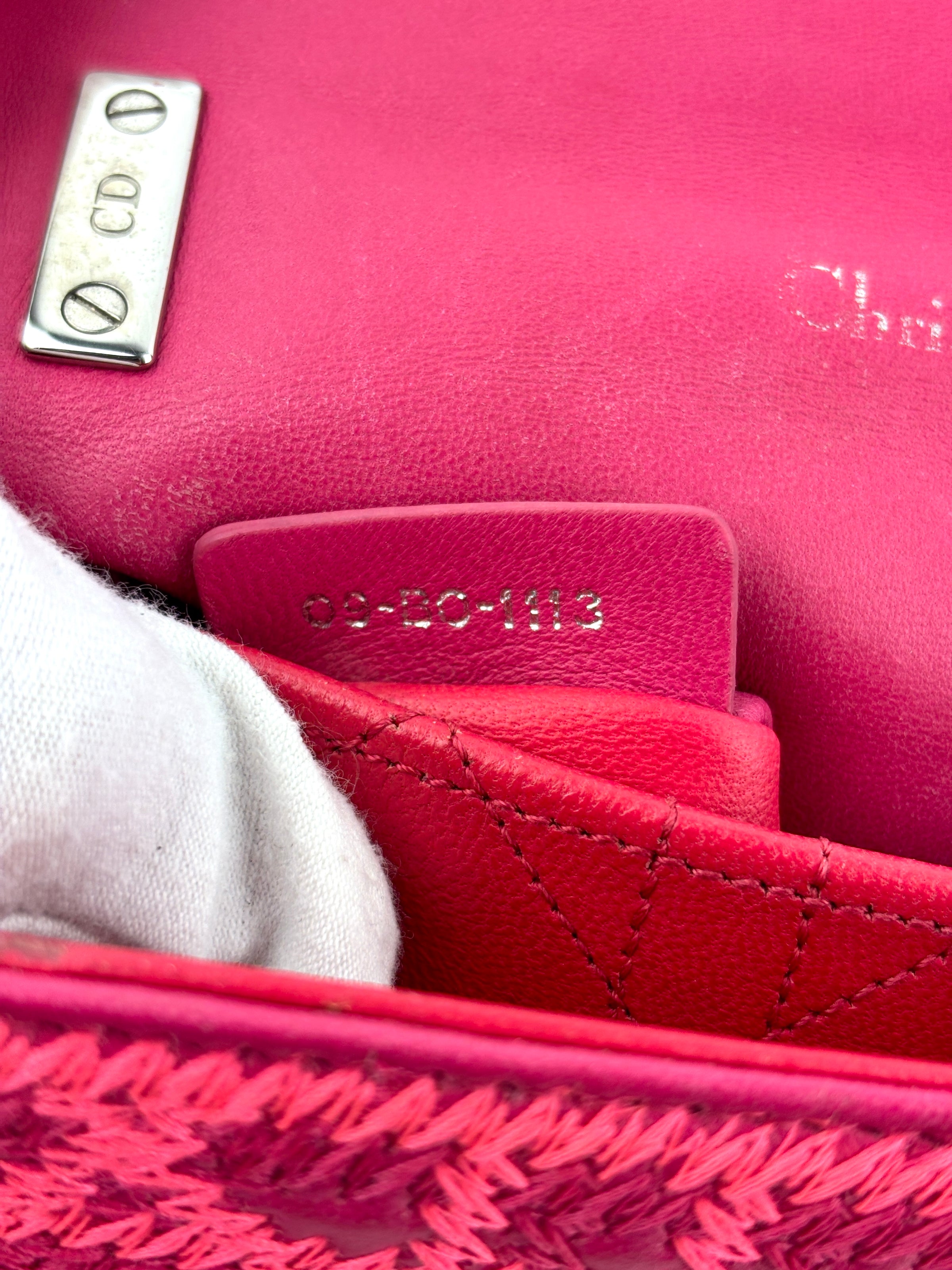 Miss Dior Small Embroidered Pink Leather Bag - Glampot