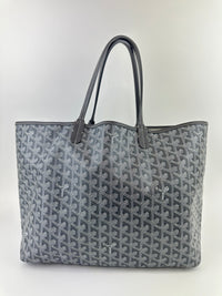 Saint Louis Grey Goyardine Canvas PM Tote Bag