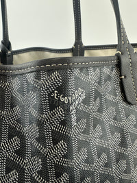 Saint Louis Grey Goyardine Canvas PM Tote Bag